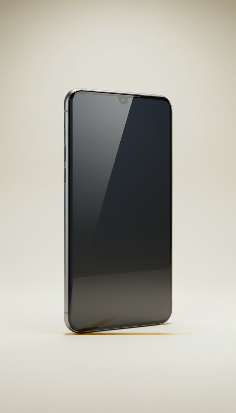 Smartphone premium com acabamento em vidro