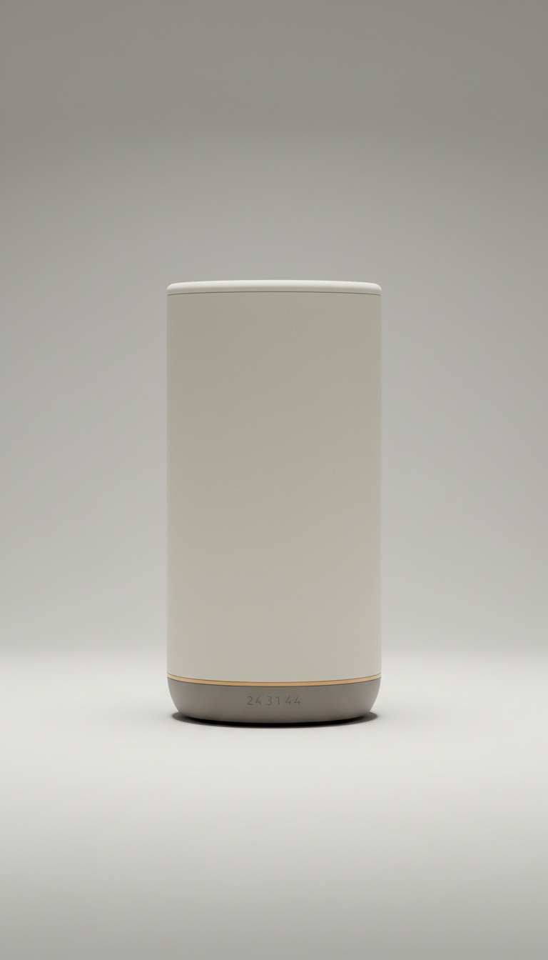 Caixa de som inteligente minimalista