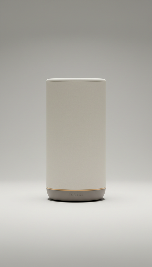 Caixa de som inteligente minimalista