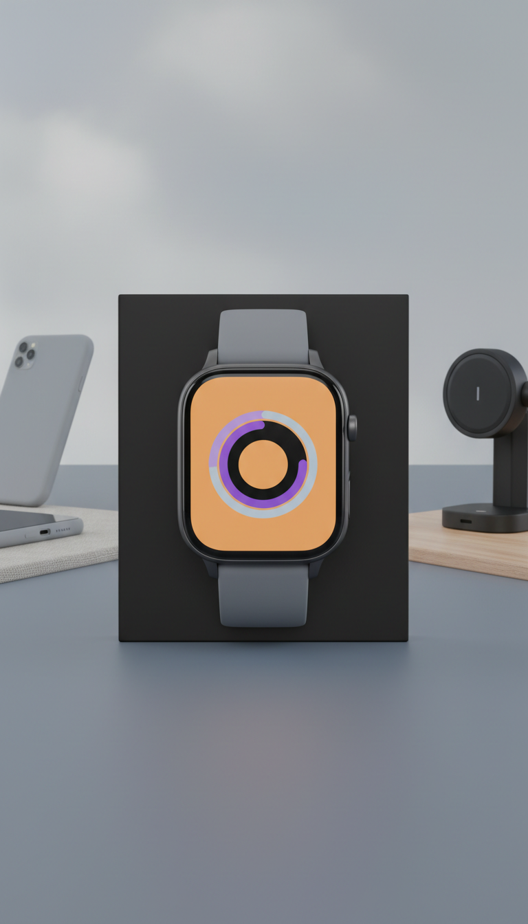 Relógio inteligente com tela minimalista touch