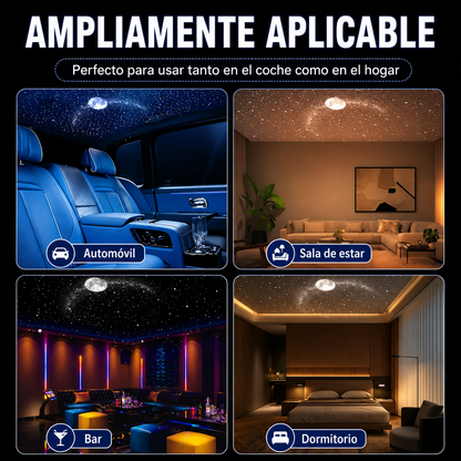 Proyector de Estrellas y Planetas 2 en 1 – Lámpara Nocturna LED USB con Control Táctil.