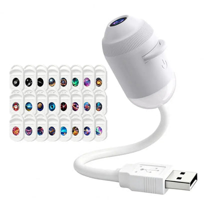 Proyector de Estrellas y Planetas 2 en 1 – Lámpara Nocturna LED USB con Control Táctil.